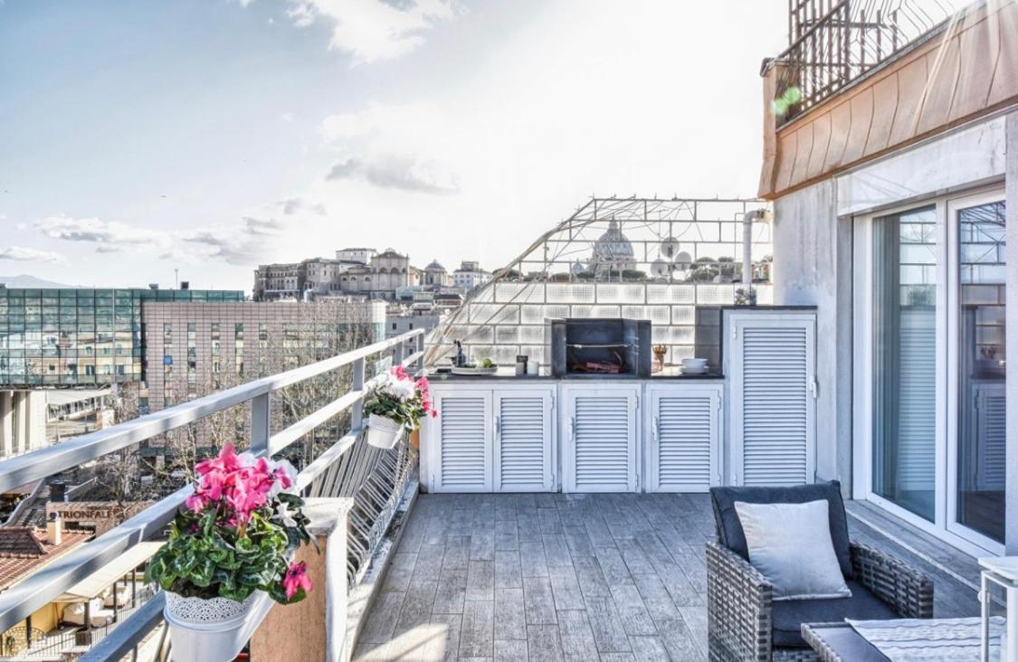 Ferienwohnung St. Peter Penthouse Rom Exterior foto